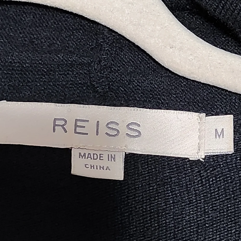 REISS Sequin Cardigan Womens Medium Black Bolero Evening Cashmere Wool Angora - Picture 10 of 12